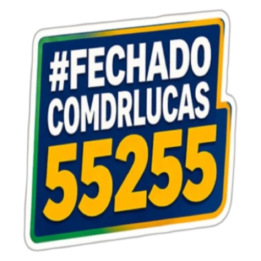 Figurinha do Dr. Lucas 55255: #FechadoComDrLucas 55255