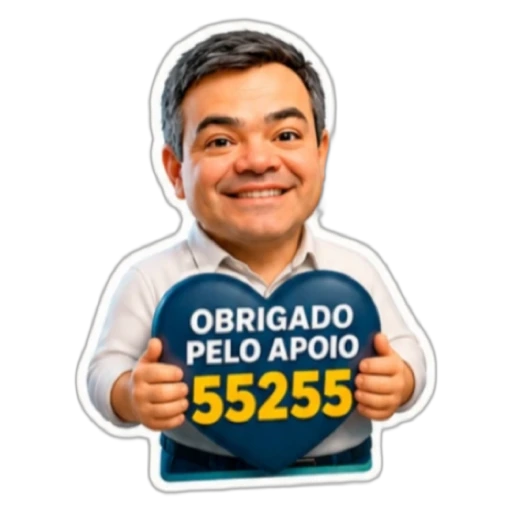 Figurinha do Dr. Lucas 55255: Obrigado pelo apoio