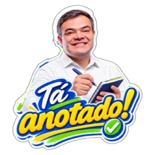 Figurinha do Dr. Lucas 55255: Tá anotado!